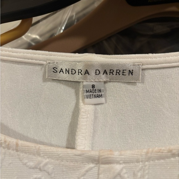 Sandra Darren White Lace Midi Dress - Picture 2 of 3